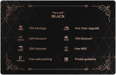 Membership Card Black Benefits