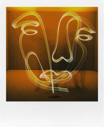 Example film image with Light Painting applied